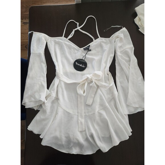 **NEW WITH TAGS** NOOKIE/REVOLVE White dress - Size Large - Picture 3 of 5